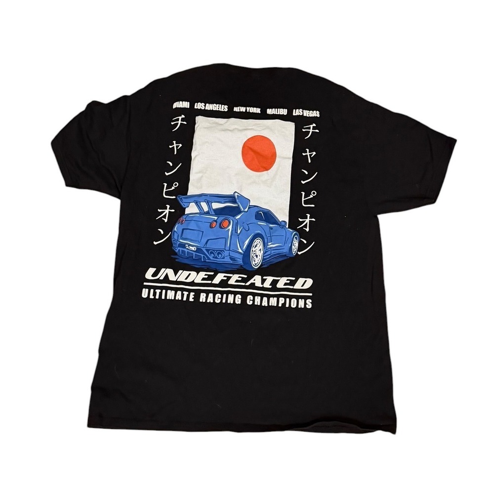Eighty Eight Brand Mens JDM Nissan GTR Graphic T-Shirt Black Large Undefeated